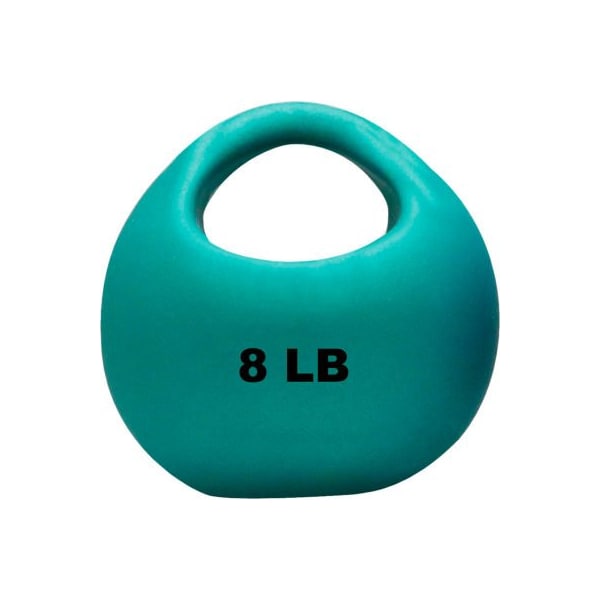 Fabrication Enterprises CanDo One-Handle Medicine Ball, 8 lb., 9" Diameter, Green - 509059