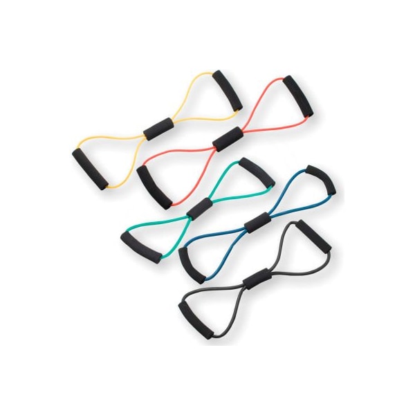 Fabrication Enterprises CanDo BowTie Tubing Exerciser, 22", 5 Color Set - 1347655