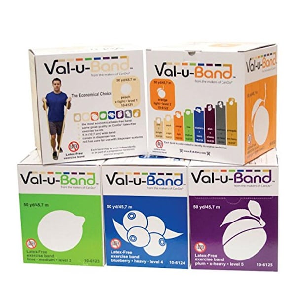 Val-U-Band Latex Free Band, 50 Yard - 5 Piece Set - VAL-U-BAND-10-6128