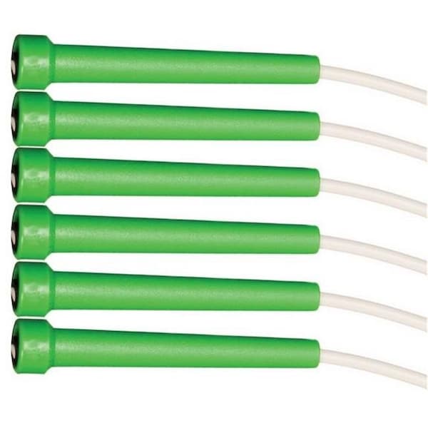 Champion Sports Champion Sports RSR6SET 6 ft. Rhino High Performance Licorice Speed Rope Set; White & Purple - Set of 6 - RSR6SET