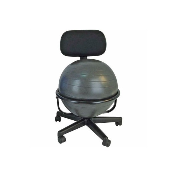 Fabrication Enterprises CanDoÂ Metal Mobile Ball Chair W/out Arms, 18" Dia. Ball - 30-1790