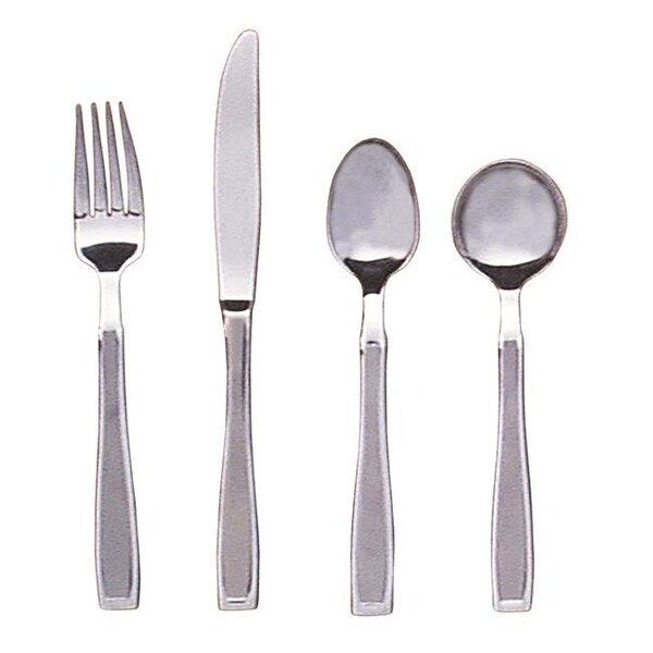 Fabrication Enterprises Fabrication Enterprises 61-0023 7.3 oz Straight Soup Spoon with Weighted Cutlery - 61-0023