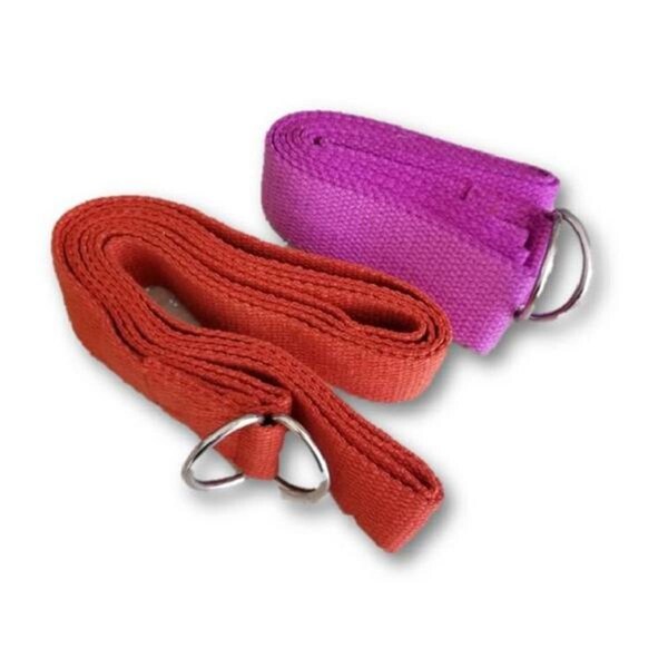 Omsutra OM132110-Orange 8 ft. Deluxe D-Ring Regular Yoga Strap - Orange - OM132110_ORANGE