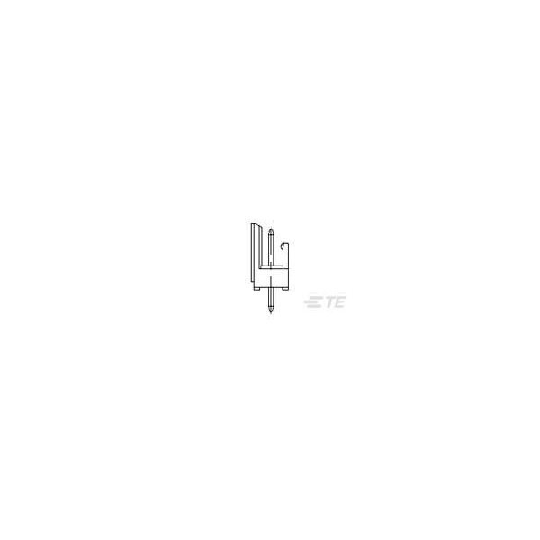 Te Connectivity Board Connector, 2 Contact(S), 1 Row(S), Male, Straight, Solder Terminal, Natural Insulator - 828548-2