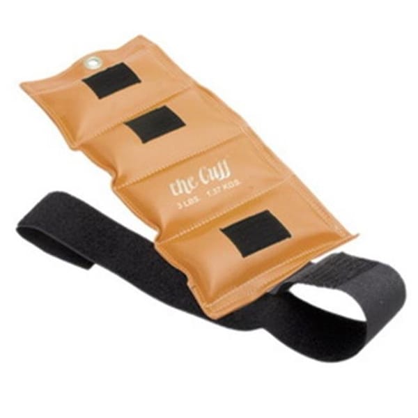 Fabrication Enterprises Fabrication Enterprises 10-2507 3 lbs Deluxe Cuff Weight - Gold - 221977
