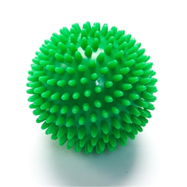 Black Mountain Products Deep Tissue Massage Ball with Spikes, Green - MASSAGE BALL GREEN