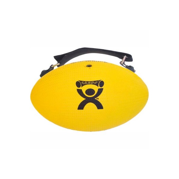 Fabrication Enterprises CanDo Handy Grip Weighted Ball, 2 lb., Yellow - 10-0441