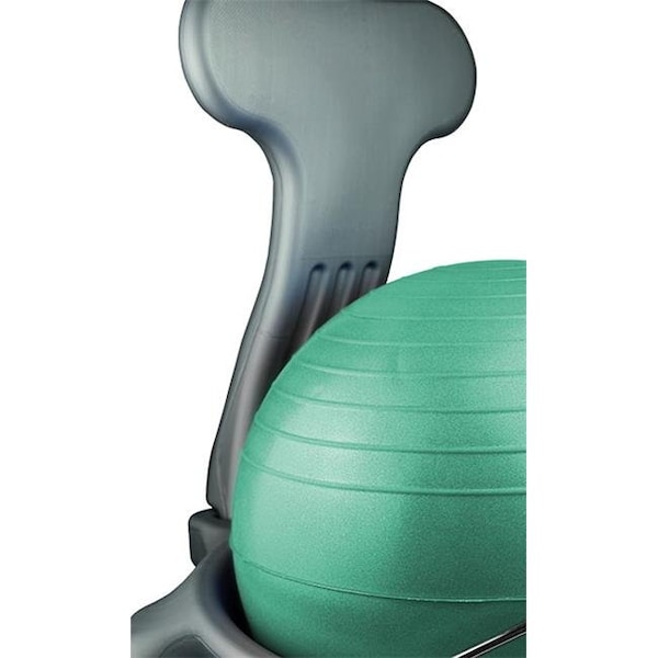 Fabrication Enterprises Fabrication Enterprises 30-1795G Cando Plastic Mobile Ball Chair With Back With O Arms Ball; Green - Child - 30-1795G