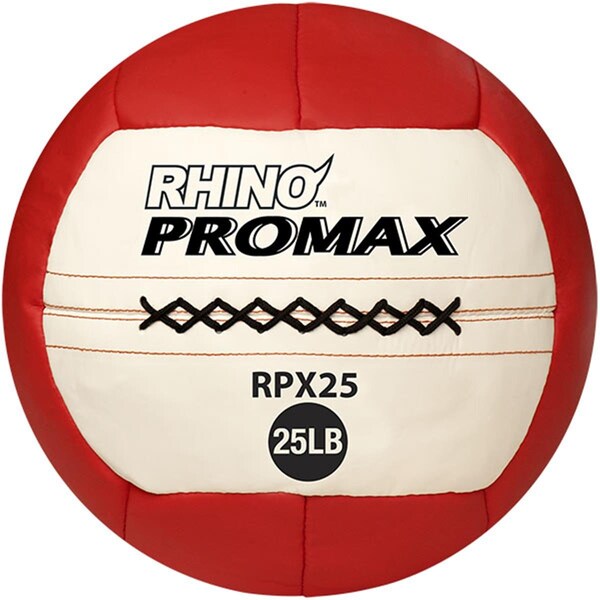 Champion Sports 25 lbs Rhino Promax Medicine Ball, Red - CH55965