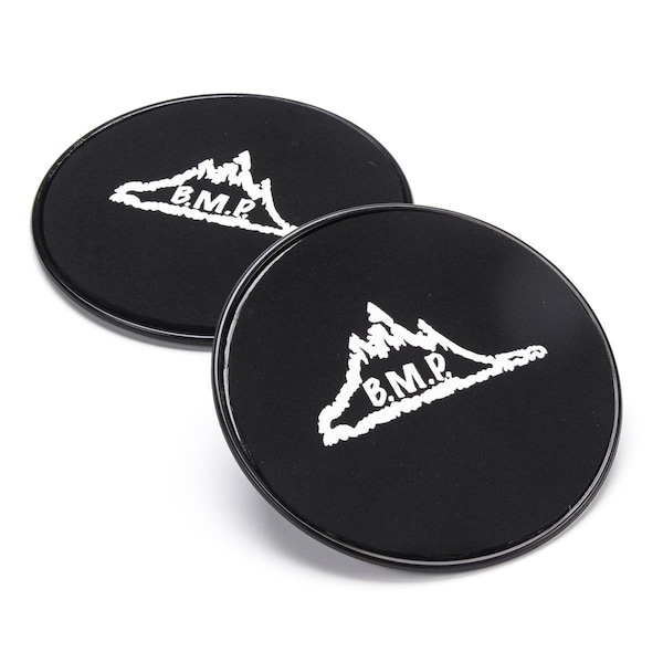 Black Mountain Products Black Core Exercise Sliders with Gliding Discs - Set of 2 - BL39848