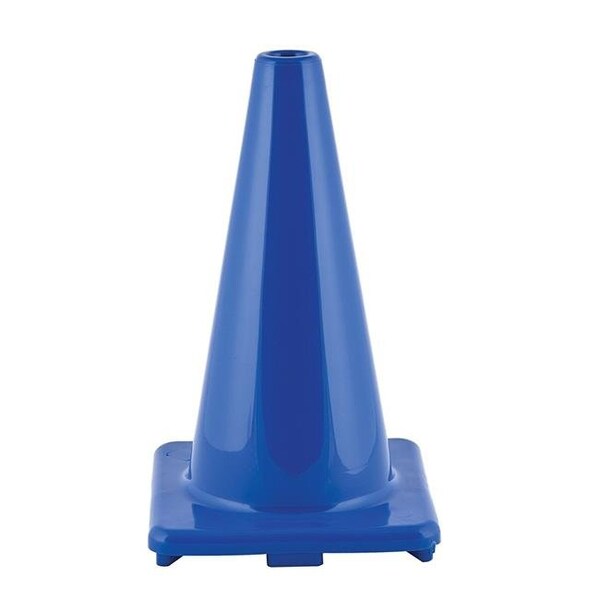 Champion Sports Champion Sports CHSC12BL 12 in. Hi Visibility Flexible Vinyl Cone - Blue - CHSC12BL