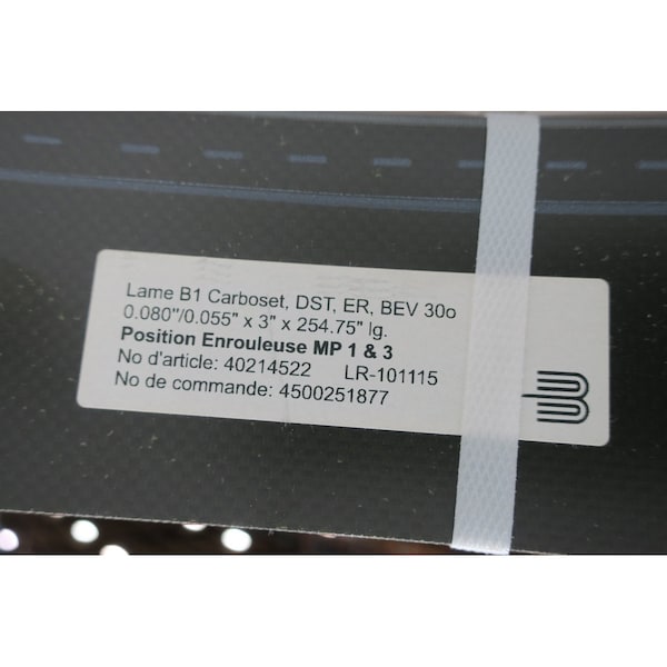 Bonetti Lame B1 Carboset 0.08In/0.055In X 3In X 254.75In Saw Blades & Accessory - LR-101115