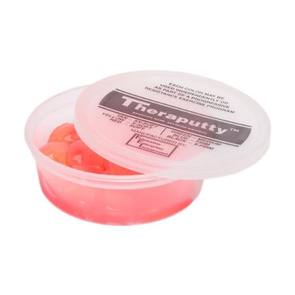 Fabrication Enterprises Fabrication Enterprises 10-0906 Cando Theraputty Exercise Material; 4 Oz. - Red - Soft - 10-0906