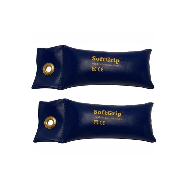 Fabrication Enterprises CanDo SoftGrip Hand Weight, 2.5 lb., Blue, 1 Pair - 10-0354-2