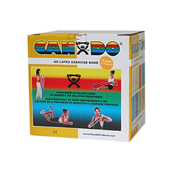 Cando International Latex Free Exercise Band, 25 yards Rolls - Set of 5 - CANDO-10-5638