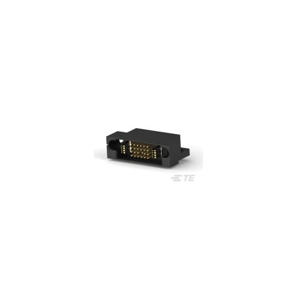Te Connectivity Board Connector, 26 Contact(S), 4 Row(S), Male, Right Angle, Solder Terminal, Black Insulator, Plug - 6450330-1