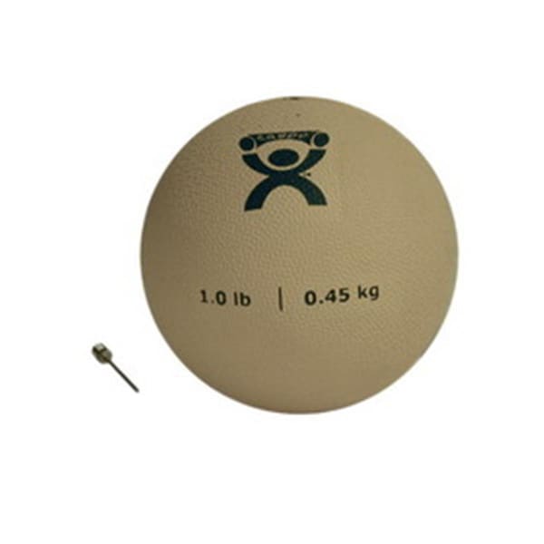 Fabrication Enterprises Cando PT Soft Medicine Ball, 1 lbs Rebounder Ball - Tan - FA129054