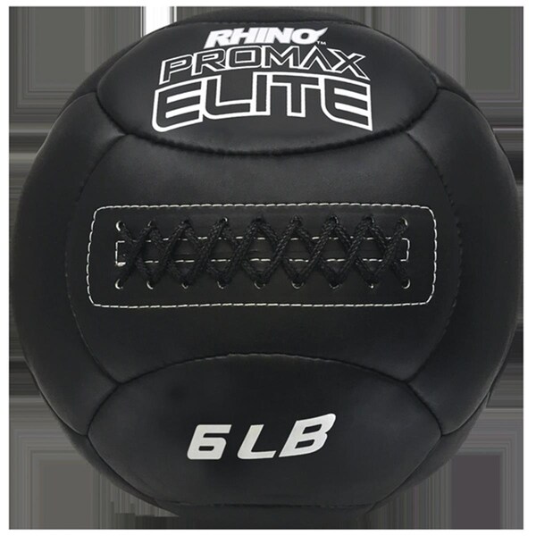 Champion Sports 6 lbs Rhino Promax Elite Medicine Ball, Black - CH55917