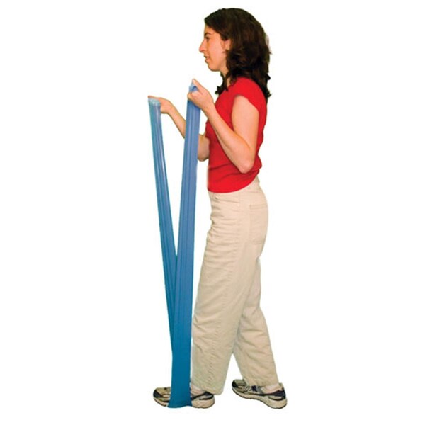 Cando International No Latex Exercise Band - Dispener Box of 40 - 4ft Ready to Use - Tan - XX-Light, 40PK - 1366283