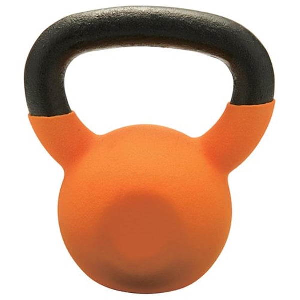 Fitnessfreak 30 lbs Vinyl Coated Kettlebell, Orange - FI522756