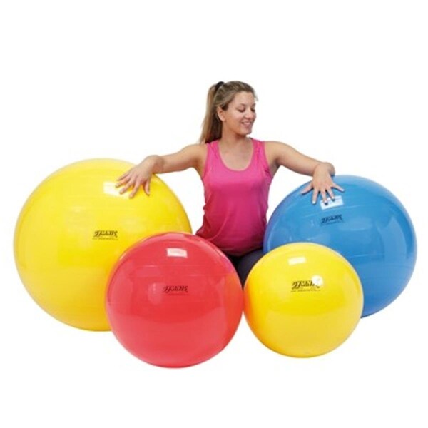 Fabrication Enterprises 30 in. Physiogymnic Molded Vinyl Inflatable Ball, Red - FA129425
