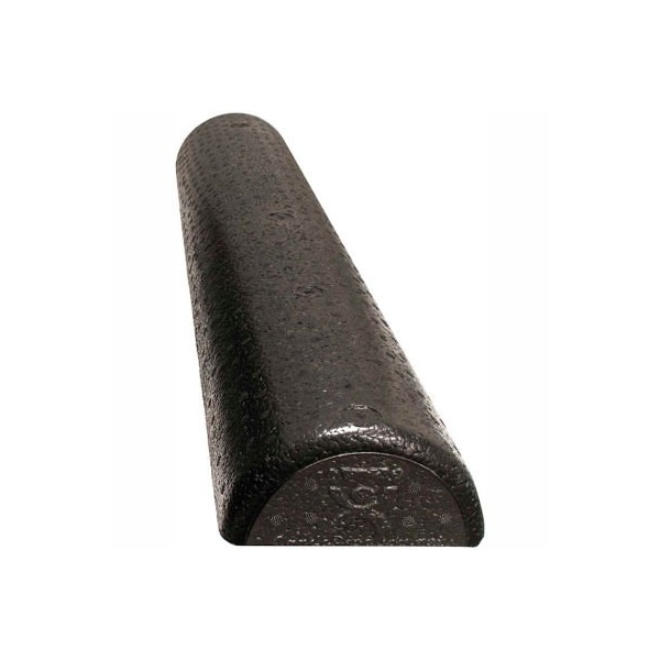 Fabrication Enterprises CanDo Black Composite Foam Roller, Half-Round, 6" Dia. x 18"L - 30-2292