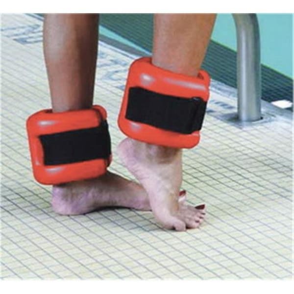Fabrication Enterprises Fabrication Enterprises 20-4040R Cando Ankle Cuffs; Red - Pair - 20-4040R