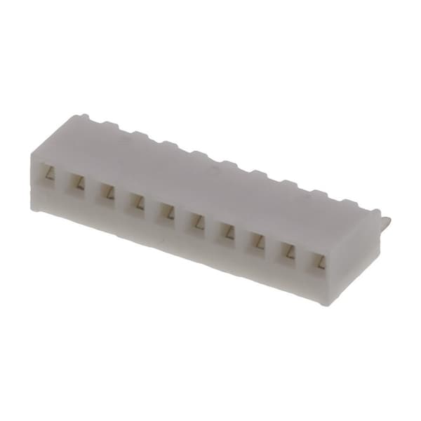 Molex Board Connector, 10 Contact(S), 1 Row(S), Female, Straight, 0.1 Inch Pitch, Solder Terminal, Plug - 22027103