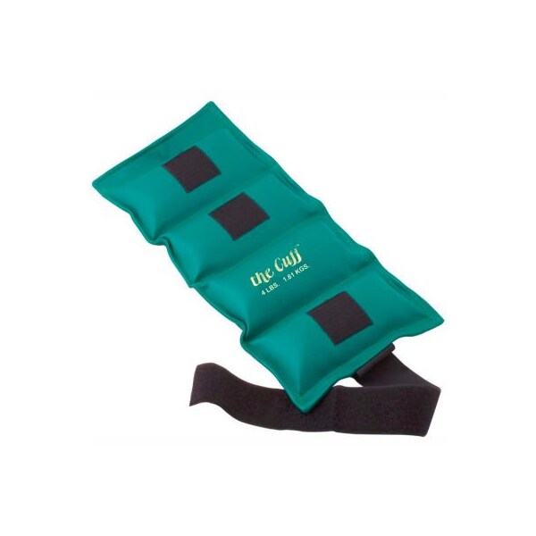 Fabrication Enterprises Cuff Deluxe Wrist and Ankle Weight, 4 lb., Turquoise - 222343