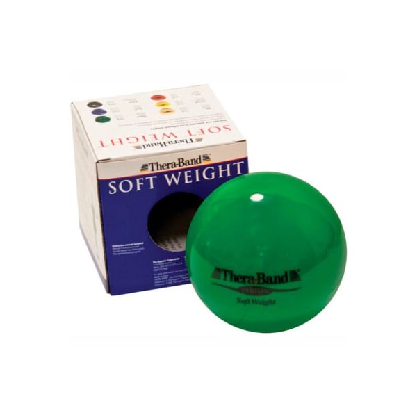 Fabrication Enterprises Thera-Band Soft Weights Ball, Green, 2 kg/4.4 lb. - 457924