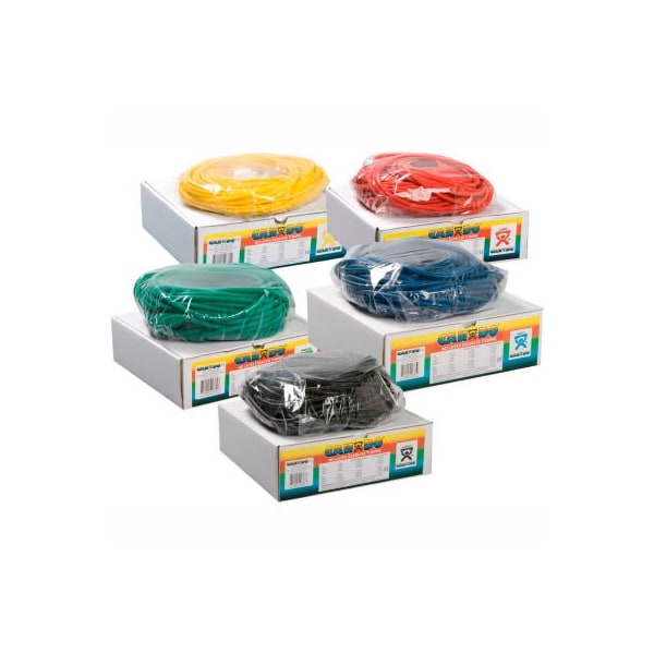 Fabrication Enterprises CanDo Latex-Free Exercise Tubing, 100' Roll/Box, 5 Color Set - 1398789