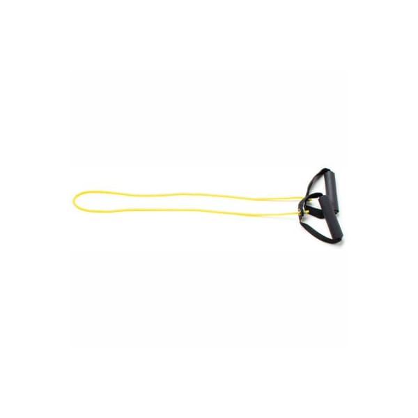 Fabrication Enterprises CanDo Exercise Tubing with Handles, Yellow, 48" - 1337428