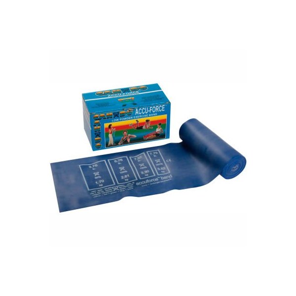 Fabrication Enterprises CanDo AccuForce Exercise Band, Blue, 6 Yard Roll - 1466358