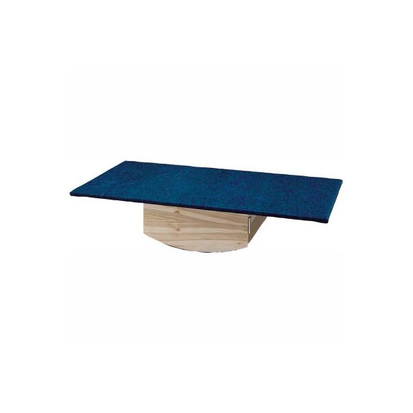 Fabrication Enterprises Rocker Board, Wooden with Carpet, Side-to-Side and Front-to-Back Combo, 60"L x 30"W x 12"H - 32-2022