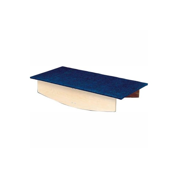 Fabrication Enterprises Rocker Board, Wooden with Carpet, Front-to-Back, 60"L x 30"W x 12"H - 32-2021