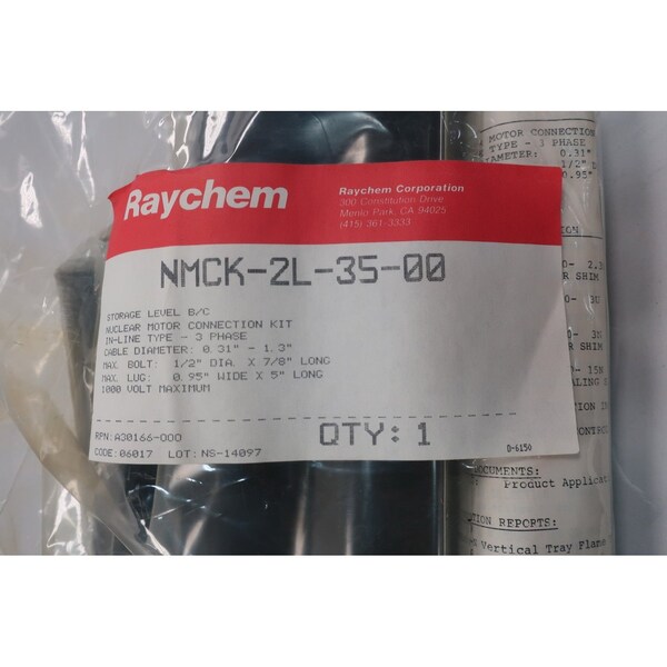 Raychem Nmck-2L-35-00 Motor Connection Kit 0.31-1.3In Other Electrical Component - NMCK-2L-35-00
