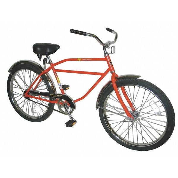 Worksman Bicycle, Coaster Brakes, 26 In Wheel, Yel - INB-ORG