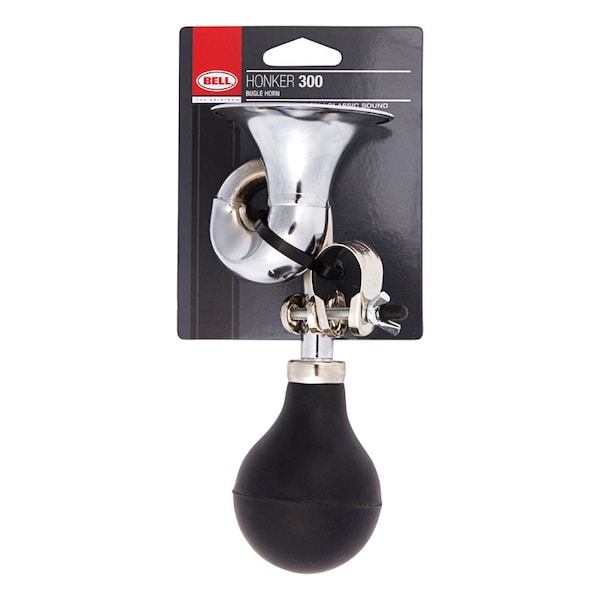 Bell Sports Bell Sports Honker 300 Steel Bugle Horn Silver/Black - 7015986