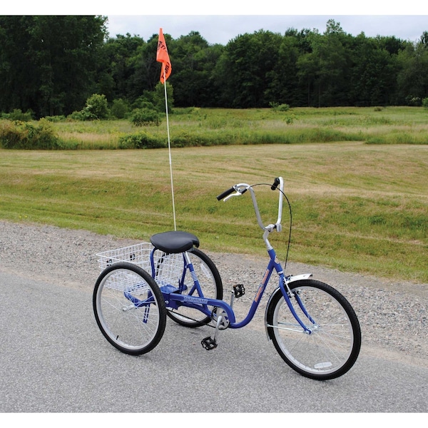 Zoro Select Bicycle, 250 lb Cap., Blue, 24" dia Wheel - IBIKE-3-DC-B