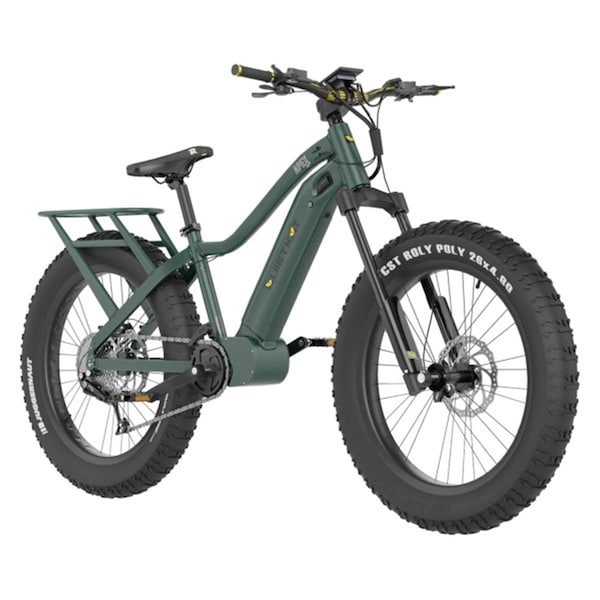 Quietkat Apex 10 Electric Bike - 1000W - 17 in. Frame - Midnight Green - KAT22 APX 10 MGR 17
