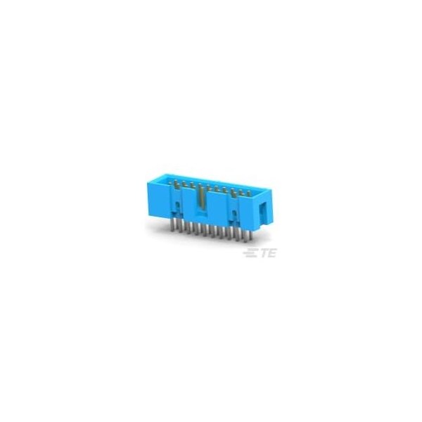 Te Connectivity Board Connector, 20 Contact(S), 2 Row(S), Male, Straight, 0.1 Inch Pitch, Solder Terminal, Locking,  - 2-1761679-7