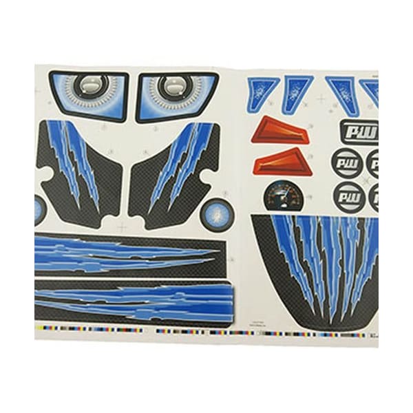 Ilc Replacement for Power Wheels Fbm95 Desert Racer Blue Label Sheet FOR Desert Racer (fbm95) - FBM95 DESERT RACER BLUE LABEL SHEET FOR DESERT RA