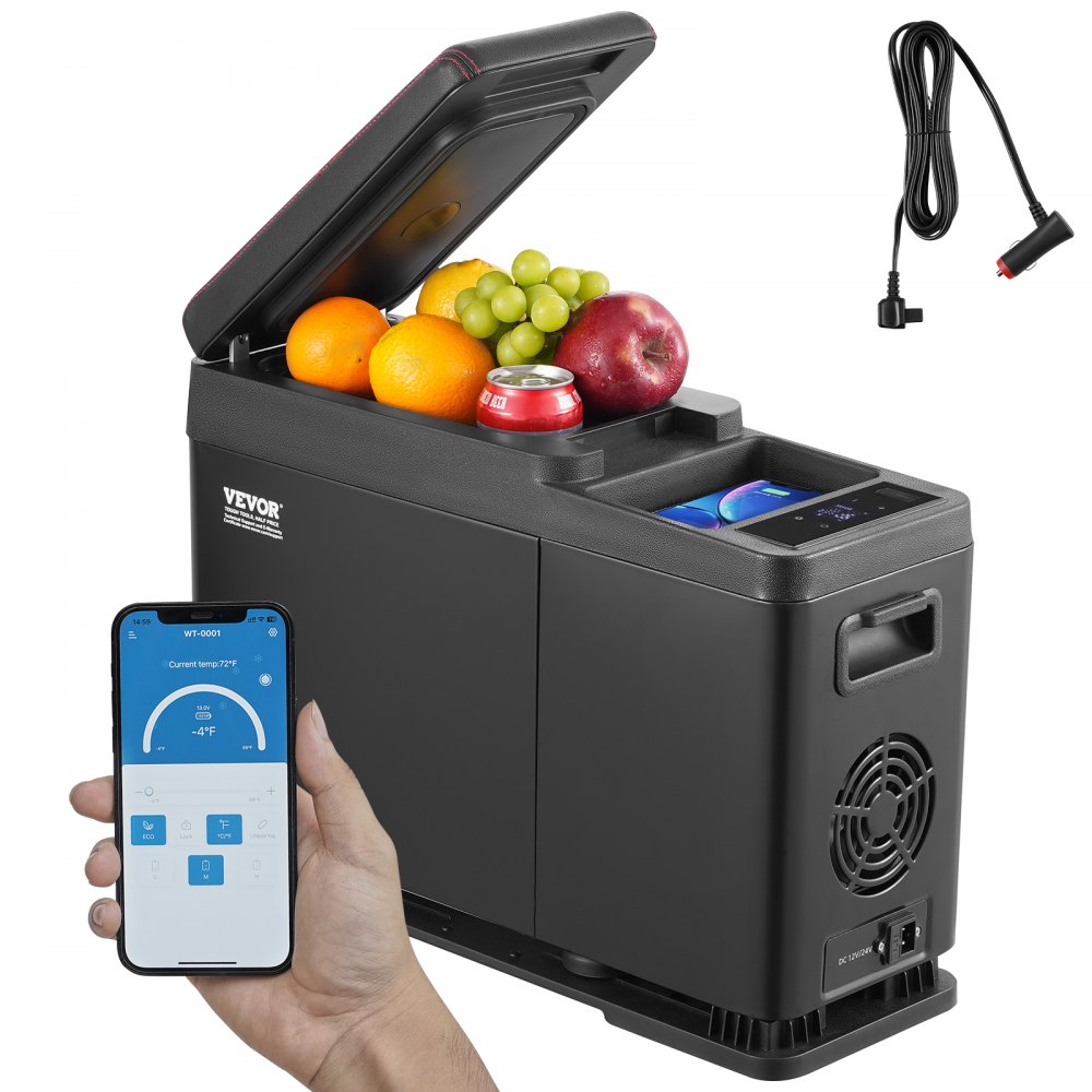 VEVOR Portable Car Refrigerator Freezer Compressor 8 L Single Zone for Car Home - WLCZBXX8LDMLJPM0YV9