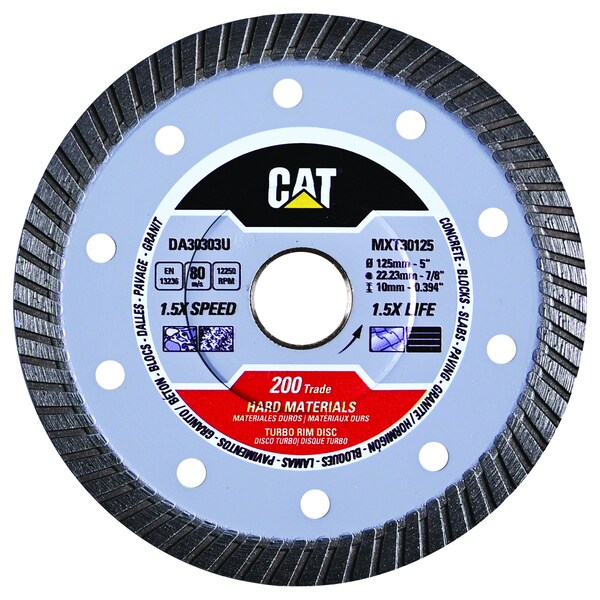Caterpillar 200 Trade Hard Materials 5-In Blade 125mm - DA30303U