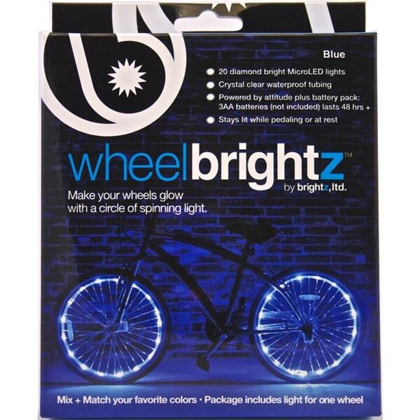 Brightz Brightz 9700345 Wheelbrightz Bicycle LED Light Kit  Blue - 9700345