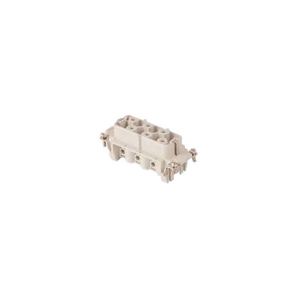 Molex Gwconnect Screw Terminal Insert, Female, 6-Pole, 35A, Numbered 1-6, With Wire Protection - 7306.6041.0
