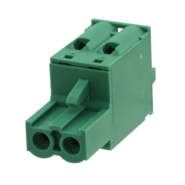 Fci Hw 5.08 2P Green   Contact Tin-Plated Wire Guard With Stainless Steel W/O Flange @ Mark - 20020038-H021B01LF