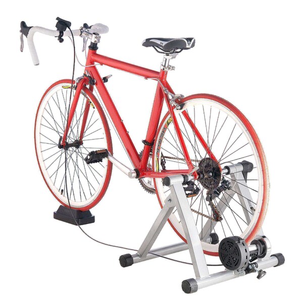 Leisure Sports Indoor Bicycle Trainer Stand, Silver - 881537FHI