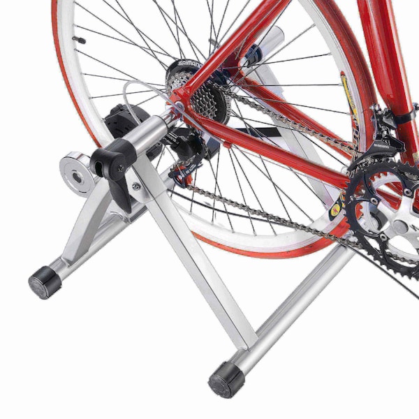 Leisure Sports Indoor Bicycle Trainer Stand, Silver - 881537FHI