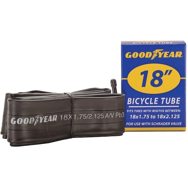 Kent Bicycle Tube, Black, For 18 x 134 in to 218 in W Bicycle Tires - 91076